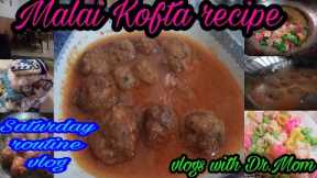 Chicken Malai Kofta recipe|my Saturday routine|Aray kofty rok k yeh kia pkaya⁉️|Vlogs with Dr.Mom