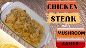 Chicken Steak With Mushroom Sauce Recipe | Chicken Breast Recipe | Simple & Easy Cooking
