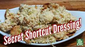 Secret Shortcut Cornbread Dressing, Simple Ingredient Old Fashioned Southern Cooking