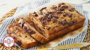 Chocolate Chip Banana Bread Recipe (BOTH Oven & 10-Minute Microwave Method)
