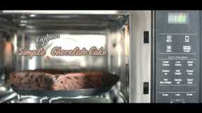 Simple Eggless Chocolate Cake in Microwave Oven Using LG Microwave Oven