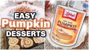 Easy Pumpkin Desserts, Perfect For Fall!!