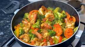 Shrimp with Vegetables! It is so delicious that you will keep making it over and over