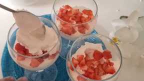 Grab the strawberries and make this dessert! without gelatine