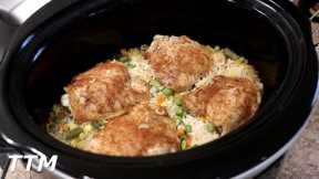 How to Make Chicken and Rice in the Slow Cooker~Easy Cooking