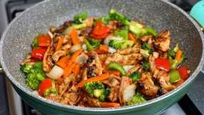 Chicken with Vegetables || Dinner in 15 minutes || TERRI-ANN’S KITCHEN