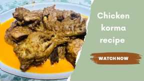 Chicken korma recipe | Degi chicken korma recipe | easy and simple chicken korma recipe 🥘