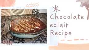 Chocolate eclair Cold Dessert||Marie Dessert Recipe By Browns Kitchen with Zobia#colddessert#dessert