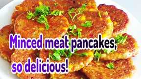 Meat pancakes, simple and delicious pancake recipes