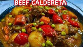 BEEF CALDERETA | Saucy BEEF CALDERETA | Kalderetang Baka | Pinoy Simple Cooking