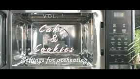 Method of PREHEATING & BAKING TIME (Vol. 1) for Cakes & Cookies  using LG Convection Microwave Oven