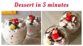 Dessert in 5 Minutes Perfect for Holidays & Christmas Treats no cooking , no egg