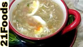 Chicken Veg Soup||simple Chicken soup|| Recipe In English Urdu Subtitles Recipe By 21 Foods