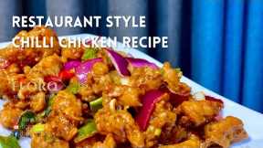 Chicken Chili Dry Recipe | Restaurant Style Chicken Chili | Easy Dinner Ideas By FLORO FOOD