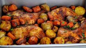 PERFECT ROASTED CHICKEN AND POTATOES: BAKED CHICKEN AND POTATOES