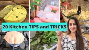 20 Time Saving Kitchen Tips/Hacks for Healthy Lifestyle | Indian Cooking TIPS and TRICKS!