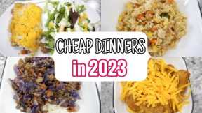 DINNER RECIPES for CHEAP in 2023 | DELICIOUS BUDGET FRIENDLY Family Meal Ideas | January 2023