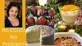 EASY EGGLESS DESSERTS! | Using a box cake 2 1/2 years past the best buy date - Will I survive?!
