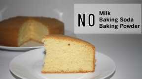 Classic Sponge cake | NO baking powder, NO baking soda , No milk | Vanilla sponge Cake