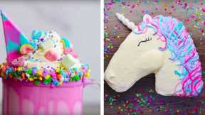10 Amazing Unicorn Themed  Dessert Recipes | DIY Homemade Unicorn Buttercream Cupcakes by So Yummy