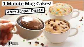 1 Minute Microwave Mug Cake Recipes | 3 Back To School Treats!