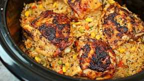 Slow Cooker Chicken and Rice Recipe - How to make Chicken and Rice in the Slow Cooker