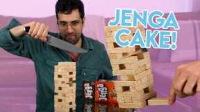 Making a JENGA Cake You Can Actually Play! • JonnyCakes