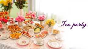 Tea Party - Make Ahead Appetizers and Desserts #teaparty #appetizers #desserts #tea