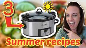 Summer CROCKPOT dinners that are simple and AMAZING!