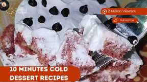 10 Minutes cold dessert recipes || Vegan desserts