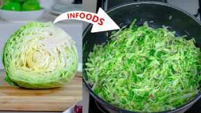 Cabbage Recipe | How to Cook Cabbage | Sautéed Cabbage Recipe; a Simple Tutorial | Infoods