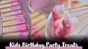 Easy DIY Kids Birthday Party Treats/DIY Candy Table Treats/Marshmallow Pops/Dipped Wafers