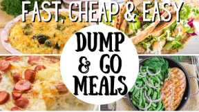 10 MINUTE DINNERS - THE BEST DUMP & GO RECIPES - SAVE TIME & MONEY!! #dumpandgo #recipe  #syntus