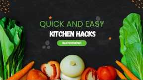 6 Quick and Easy Kitchen Hacks to Simplify Your Cooking #kichen #kichentips #cockingvlog