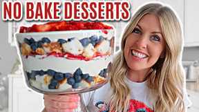 EASY 4 NO BAKE DESSERTS - Make them in just a few minutes!