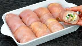The famous chicken breast rolls. Everybody loves them!
