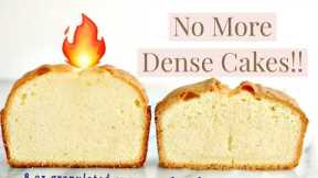 4 TIPS TO BAKING FLUFFY CAKES /NO MORE DENSE CAKES !