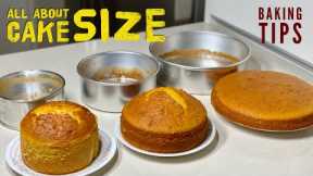 All About Cake Size | Baking Tips for Beginners | Baking Tips & Tricks | Tips to make a perfect cake