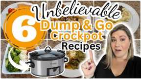 6 UNBELIEVABLE Dump & Go CROCKPOT Dinners that are SIMPLE and AMAZING!