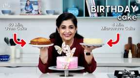 Birthday Cake in 4 minutes I Microwave Cakes Vs Oven Baked Cake I Pankaj Bhadouria