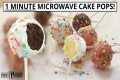 1 Minute Microwave CAKE POPS! The