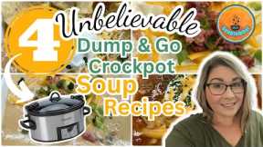 4 UNBELIEVABLE Dump & Go CROCKPOT Soup Recipes that are SIMPLE and AMAZING! | SOUPTEMBER 2023