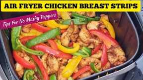SIMPLE AIR FRYER CHICKEN BREAST WITH PEPPERS RECIPE . AIR FRIED DINNER RECIPES