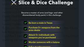 How to complete the Bitlife Slice and Dice Challenge!