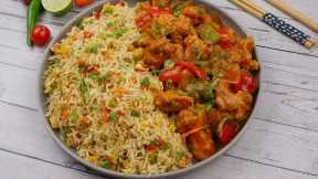 Chicken Manchurian With Egg Fried Rice By Recipes Of The World