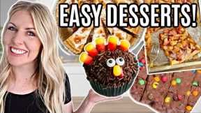 10 of the EASIEST Thanksgiving Desserts! (Not ALL PIES!)