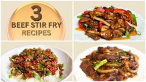 ENJOY 3 Quick And Easy BEEF Stir Fry Recipes