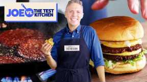 How To Make Crispy Impossible Smash Burgers | Joe vs. The Test Kitchen