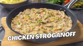 Best CHICKEN STROGANOFF RECIPE || Creamy Chicken Stroganoff in 30 MINUTES. EASY DINNER Recipe.