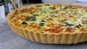 Simple Vegetable Quiche | How To Make Winter Vegetable Quiche | Easy Recipe